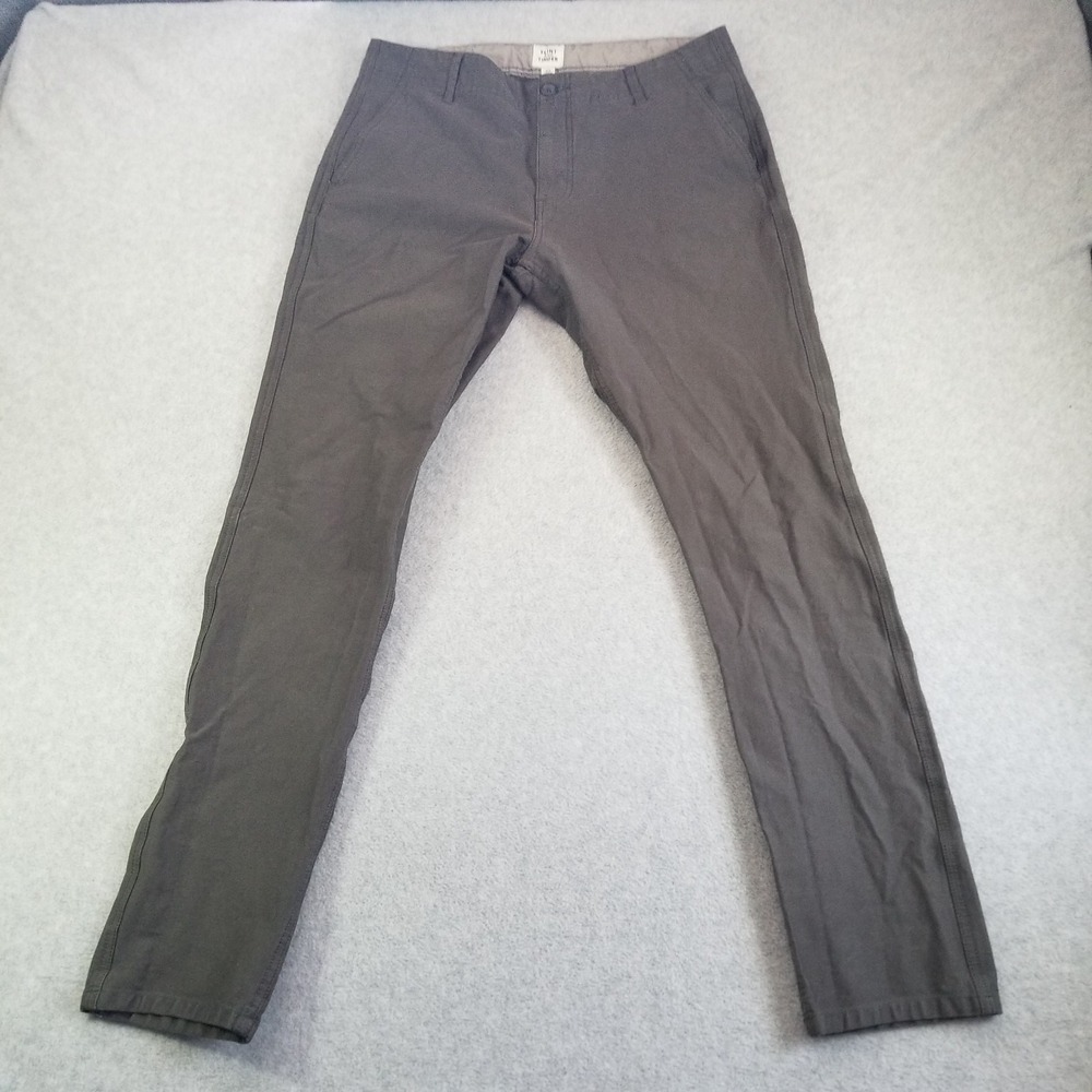 Flint and Tinder Mens 33x32 Gray Chino 365 Stretch Slim Straight Pants Huckberry